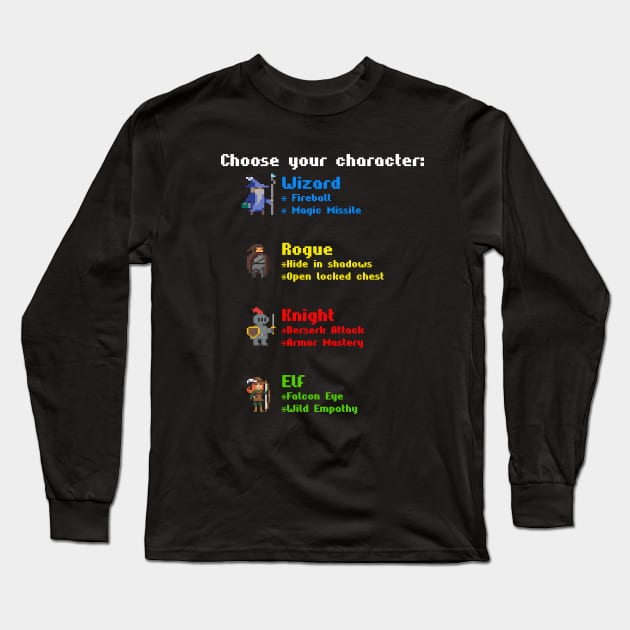 DnD Party Long Sleeve T-Shirt by Cisne Negro